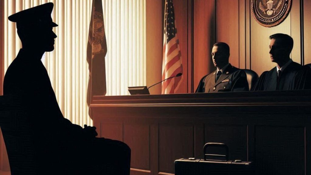 veteran alone in court